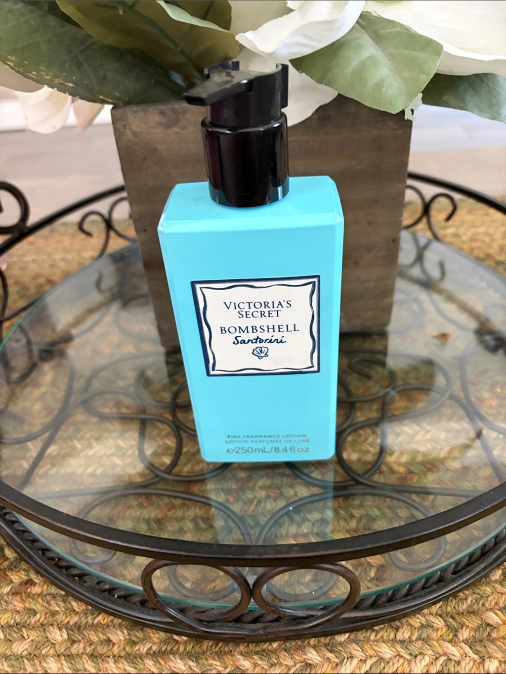 Victoria's Secret Bombshell Santorini Lotion - Aqua Blue
